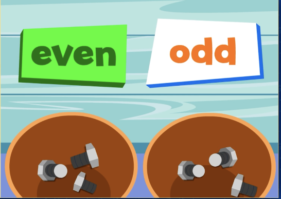 Fun even and odd number sort game on ABCmouse.com. 